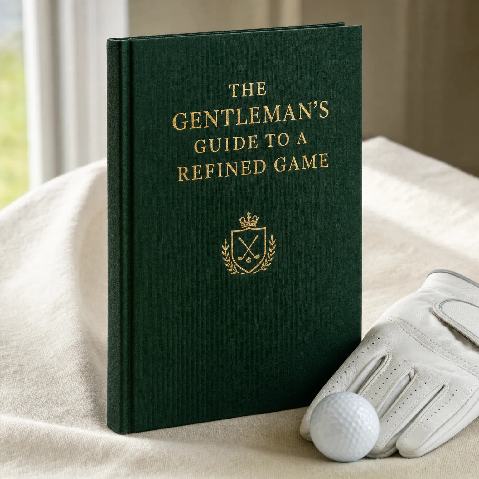 The Gentleman's Guide to a Refined Game, bound in bottle green